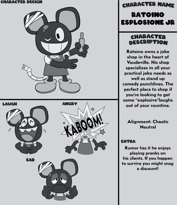 some designs I made for a contest held in the Monochrome Rpg server, I'm so grateful I had a chance to participate! 