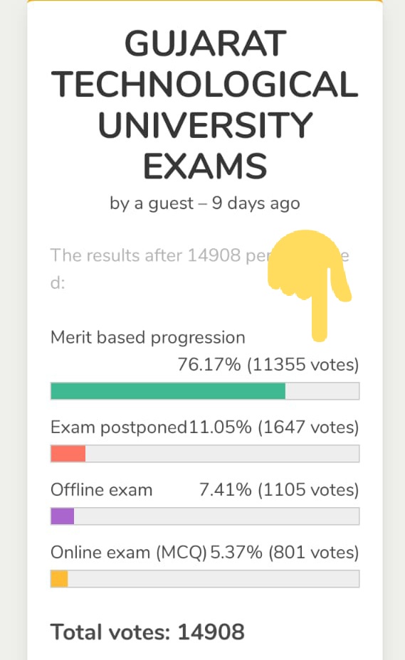 NiharJani2's tweet photo. @nidhiindiatv Students are not willing to give exam still they are not listening us and force us to risq our life @HubJayvin @vijayrupanibjp @GTUoffice @NSUIGujarat
#MeritBasedPromotionGTU 
#StudentsLivesMatter https://t.co/I1pkZPgjKI