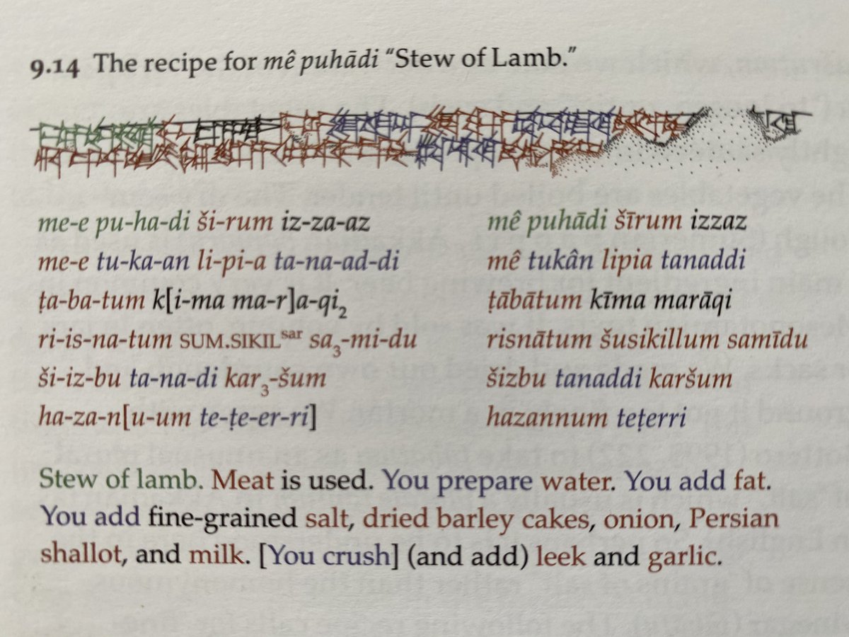 Stew of lamb. This was simple and delicious. Crumbled in a couple of barley cakes (made by daughter Tessa), which made a rich unctuous sauce. Crushed leek and garlic topping gave it an sharp edge 2/6