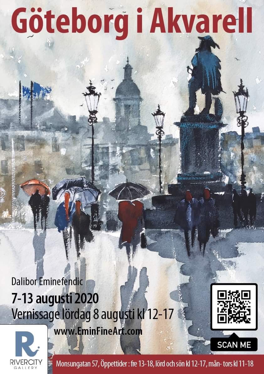 emin_fine's tweet photo. Göteborg i Akvarell. Utställning 7 -13 augusti 2020 #akvarell #watercolor #utställning #exhibitions #eminfineart https://t.co/UavDexU5qf