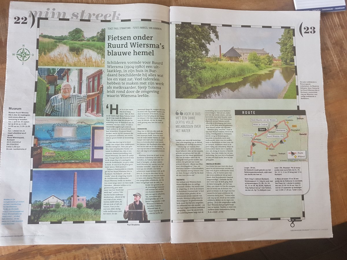 Rondje Burdaard en bezoek Ruurd Wiersma hûs! De moeite waard! @MuseumBelvedere <a href="/noardeast/">Gemeente Noardeast-Fryslân</a> <a href="/jansmaburdaard/">Jansma Burdaard</a> <a href="/FriesMuseum/">Fries Museum</a> <a href="/provfryslan/">Provincie Fryslân</a> <a href="/fcbirdaard/">FC Birdaard</a> <a href="/lc_nl/">Leeuwarder Courant</a> <a href="/frieschdagblad/">Friesch Dagblad</a> <a href="/Libelle/">Libelle</a> #ruurdwiersma <a href="/MuseumJopie/">Jopie Huisman Museum</a>  Jopie en Ruurd enige schilders die eigen museum hebben! <a href="/elfstedenwandel/">11-Stedenwandeltocht</a>
