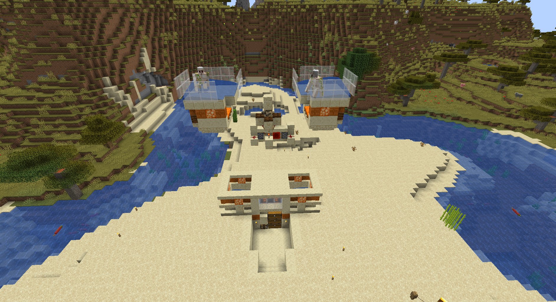 フミヤ マイクラ三昧 このタイプクリエで一回試してみてた時もそうでしたがあくまでも 高確率で 同時湧きするだけで 片方しか湧か ないこともままあります あと一応職業ブロック置いてはいますが 1 16では村人さんが無職でもまったく問題なくゴーレムは
