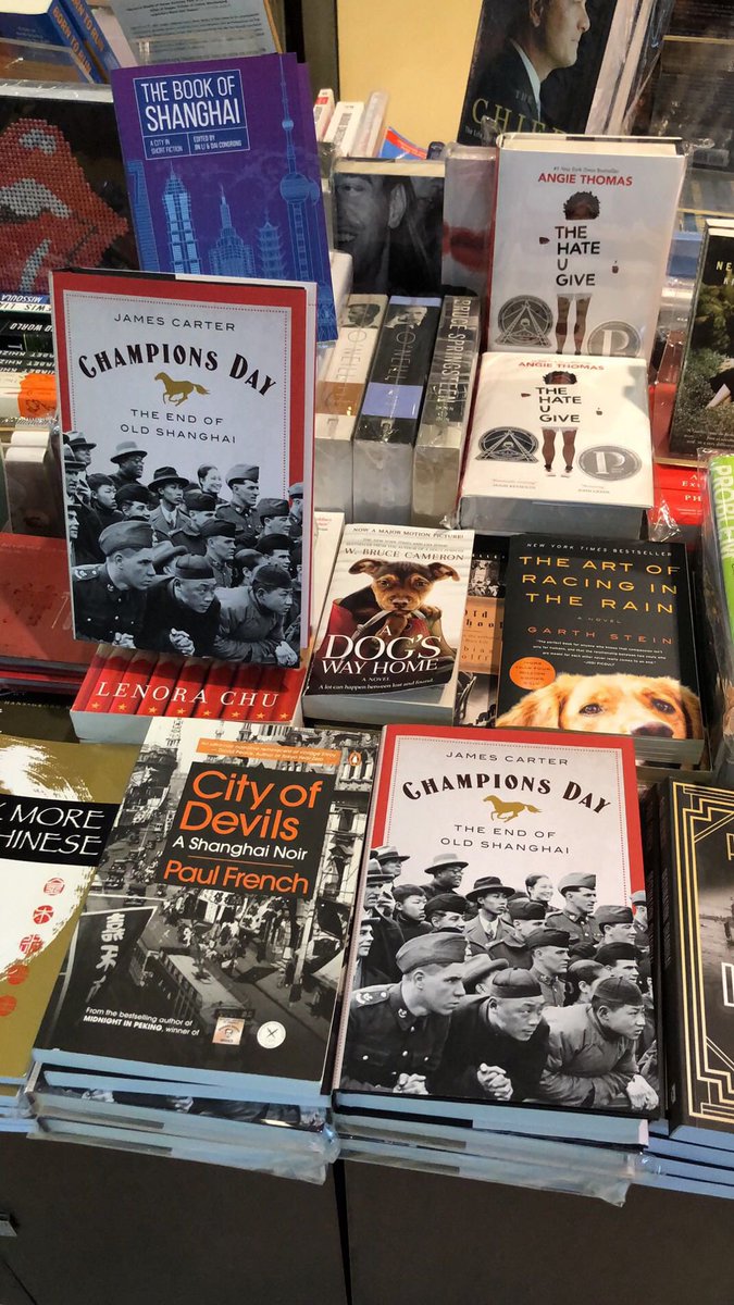 HistoricSH's tweet photo. #ChampionsDay: The End of Old Shanghai by @jayjamescarter has arrived in Shanghai, at #GardenBooks. Our July book club read, it’s in good company, right next to our May book, #CityofDevils by @chinarhyming https://t.co/ng047FgkNK