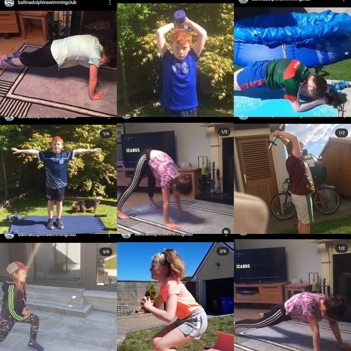 BallinaDolphins's tweet photo. #NationalBeActiveDay @BallinaDolphins have been very active during lockdown @MayoSport1 @sportireland . We even completed the @swimireland #21daychallenge https://t.co/rYhNp93WP2