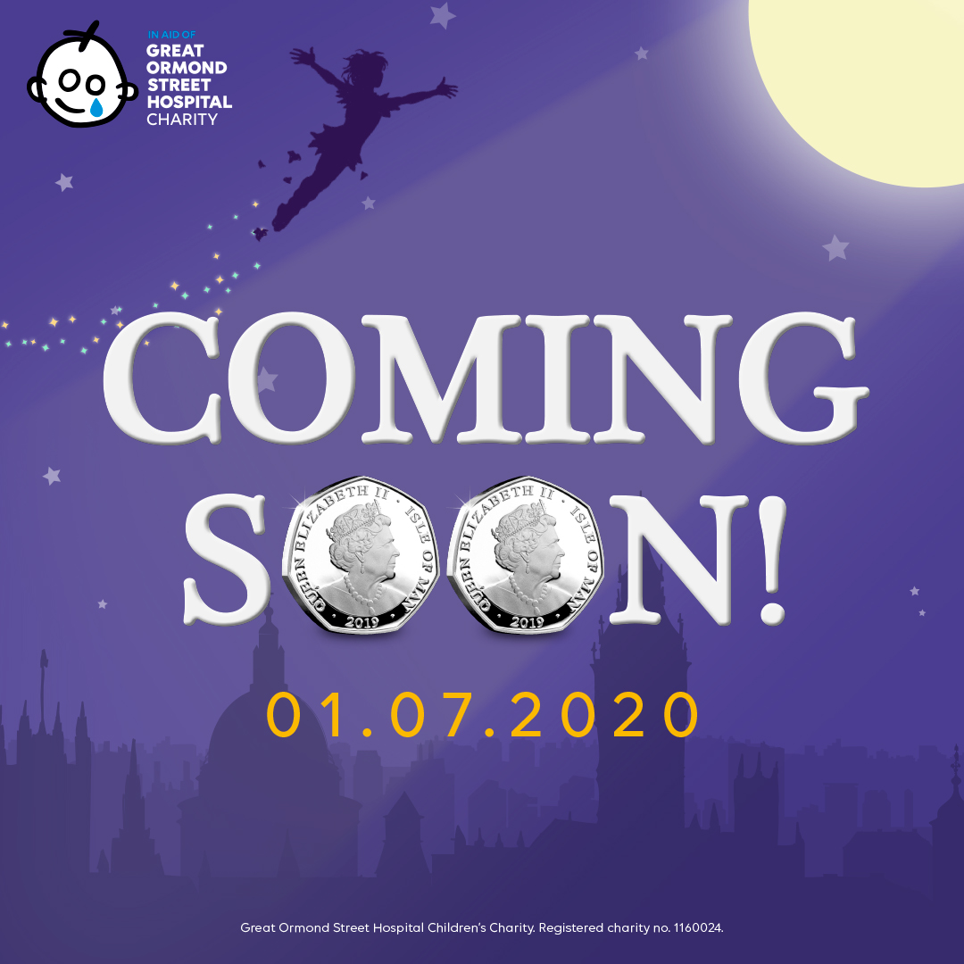 WestminsterGB's tweet photo. We’re now just days away from unveiling the brand new designs of the FINAL Peter Pan 50p Coins. ✨
Issued in partnership with Great Ormond Street Hospital Children's Charity. Remember…1st July, save the date. 📆
#PeterPan50p #GOSHCharity #PeterPanCoin #GreatOrmondStreetHospital https://t.co/EXOq5hucT6
