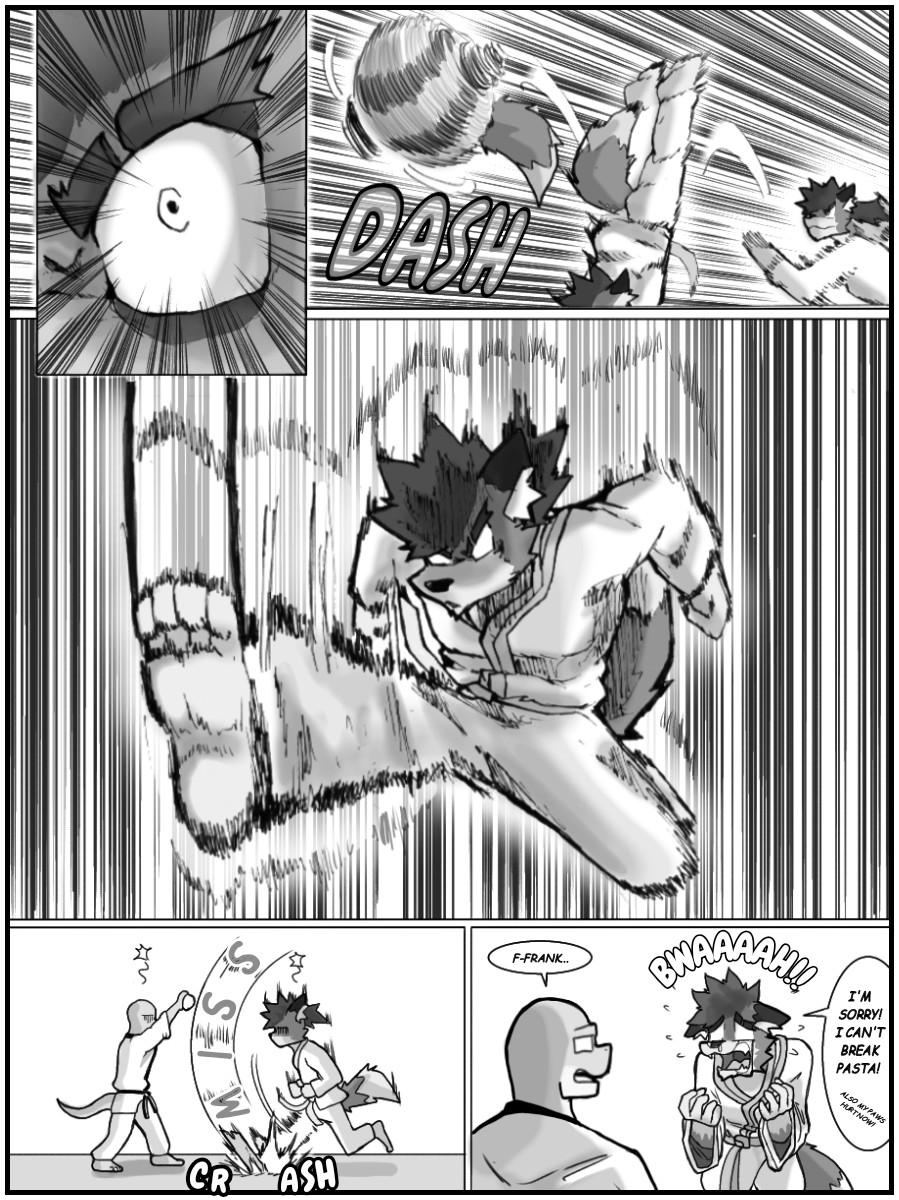 LOREgattyas's tweet photo. ✏️ "A normal day for @Tygom5 in @WC_CWY 's dojo"
💭 My ver. of Frank 's comic

[] TAGS []
#oc #original #lizard #furry #draw #drawing #digital #digitalart #dojo #martialarts #comicdrawer #comic #comics #fightscene #spaghetti #pasta #englishtext https://t.co/qwIQgGGnfZ