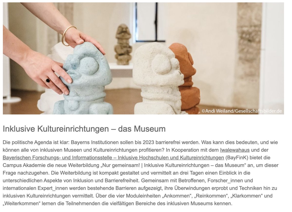 ArtwalksEurope's tweet image. #access4all #digiMUS #digitalHeritage campus-akademie.uni-bayreuth.de/de/zertifikats…