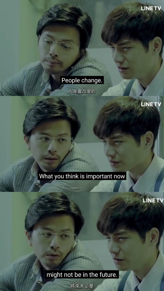 I am deeply moved with how Sheng Zhe treasured Yi Jie's words of advice for him a few years ago.It means the older guy really made a huge impact to him, just imagine if Yi Jie wasn't there to save him during that fearful night for Sheng Zhe. 