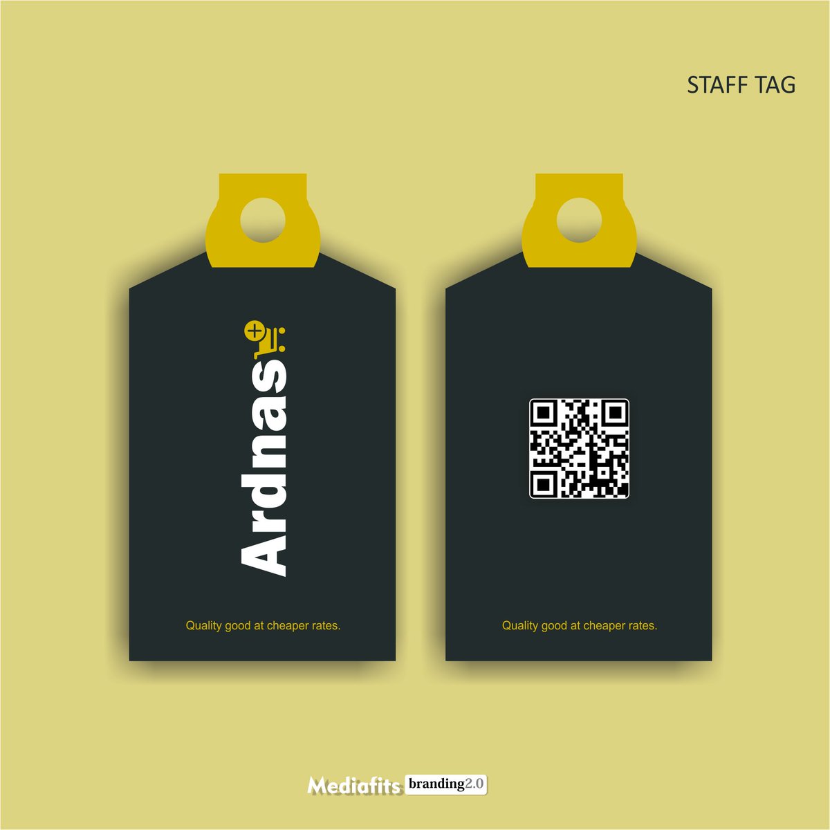 MediaFits's tweet photo. As part of the branding, we also created a staff tag to be worn by all its staff while on duty a business card and a colour variation. https://t.co/RlB1MeLy9i