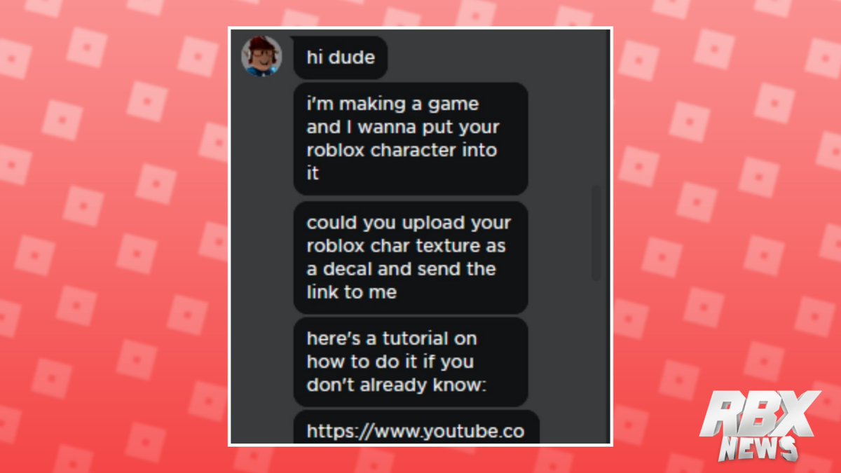 Roblox Character Texture Scam