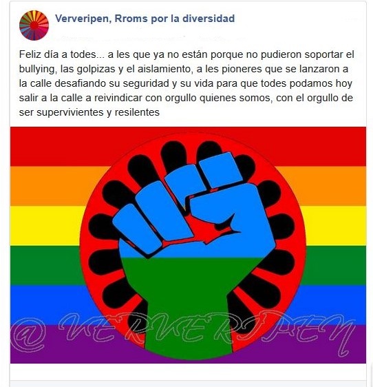 Ververipen's tweet photo. Feliz día compañeres!! #Pride #QueerAction #SexualDisidence #RomaQueer #LGBTIQARomaní #RomaníDisidence #Intersectionality #DiversityAndInclusion https://t.co/MYCWpmCrVZ