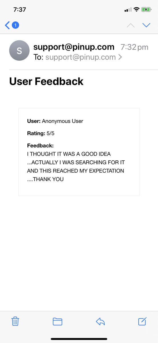 PinupDotcom's tweet image. Pinup.com feedback is a great read that makes us happy.