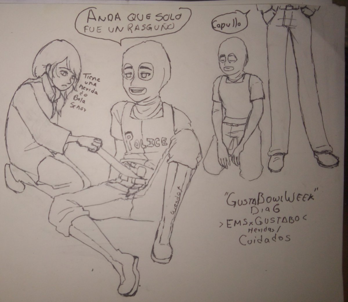 WesdotTakeshi's tweet photo. #GustaBowlWeek dia6
>EMSxGustabo<
Heridas/Cuidados
Escogi cuidados
Gustabo termino herido después de un atraco, miente diciendo que es un rasguño, ¿Realmente lo esta? 

#gtavroleplay #spainrp #spaingta #gustabo #Horacio #conway https://t.co/Rd7pUb3Zf6