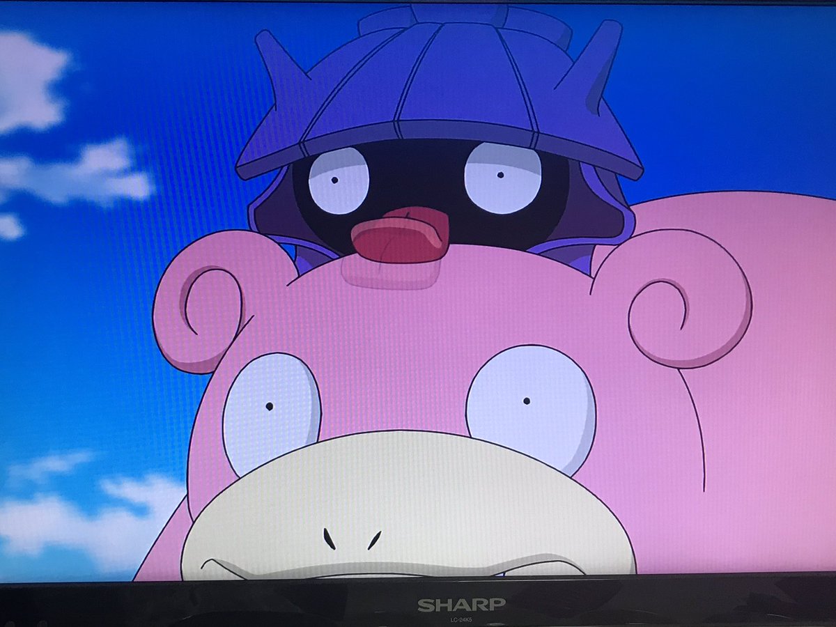 れなぴー 天遊のもじもん絵描きたい 幸せそうなサトシとヤドン ゴウがヤドランになっちゃうの シェルダー可愛い Anipoke