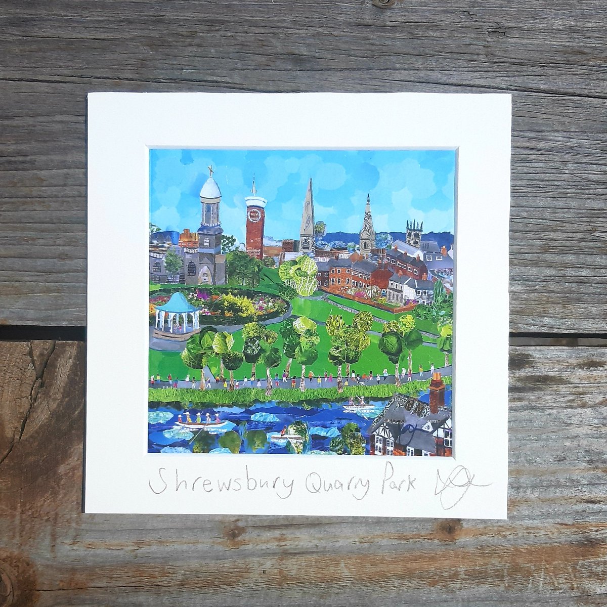 New to my #tornpaper world is #shrewsburyQuarryPark ●#prints●#cards●#coasters lynevansdesigns.co.uk I hope you like it...more #new #artwork coming soon...