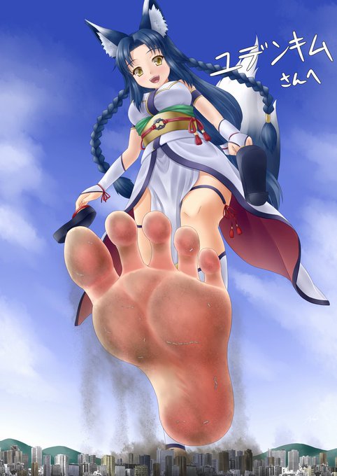 依頼で描きました 
ユデンキムさん(@ydnkm)の子、狐刻ちゃんです
足裏とか汚れの描写をちょっと変えて試行してみたり… 