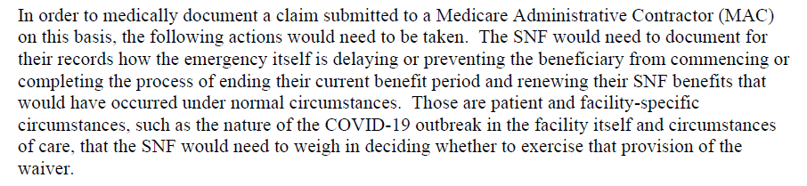 5. It responded with a letter telling me that--while I had no rights to apply (which is nuts)--the new rules give nursing homes “flexibility” to apply for someone like my mom to get her more time to recover. The letter made my home to wake up and work with us.