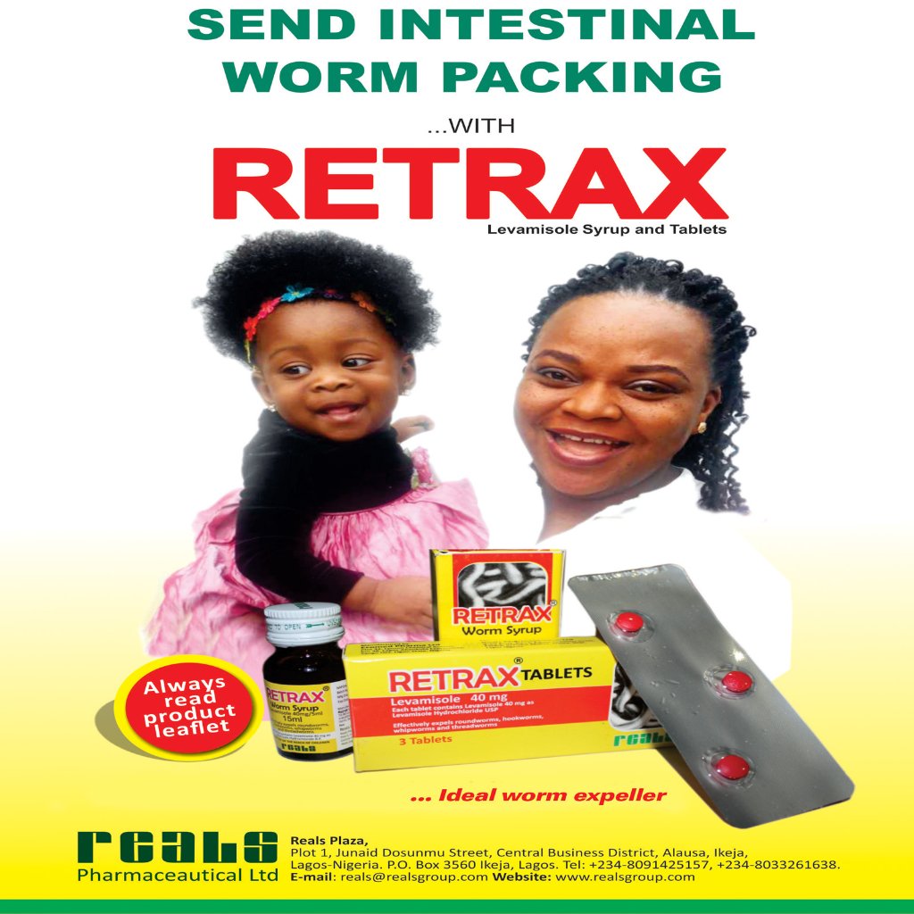 RealsGroup's tweet photo. Retrax is an ideal worm expeller effective against roundworms and hookworms. It is safe for all age groups.
#realsgroup #realspharmaceutical #worms #wormexpeller #wellness #retrax https://t.co/B6hhswfDy9