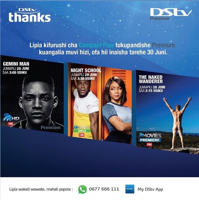 DStv_Tz's tweet photo. Maliza siku yako kwa kutazama Filamu hizi.
Piga *150*53 kulipia sasa kufurushi chako.
#TupoNawe https://t.co/1vumpWLjTq