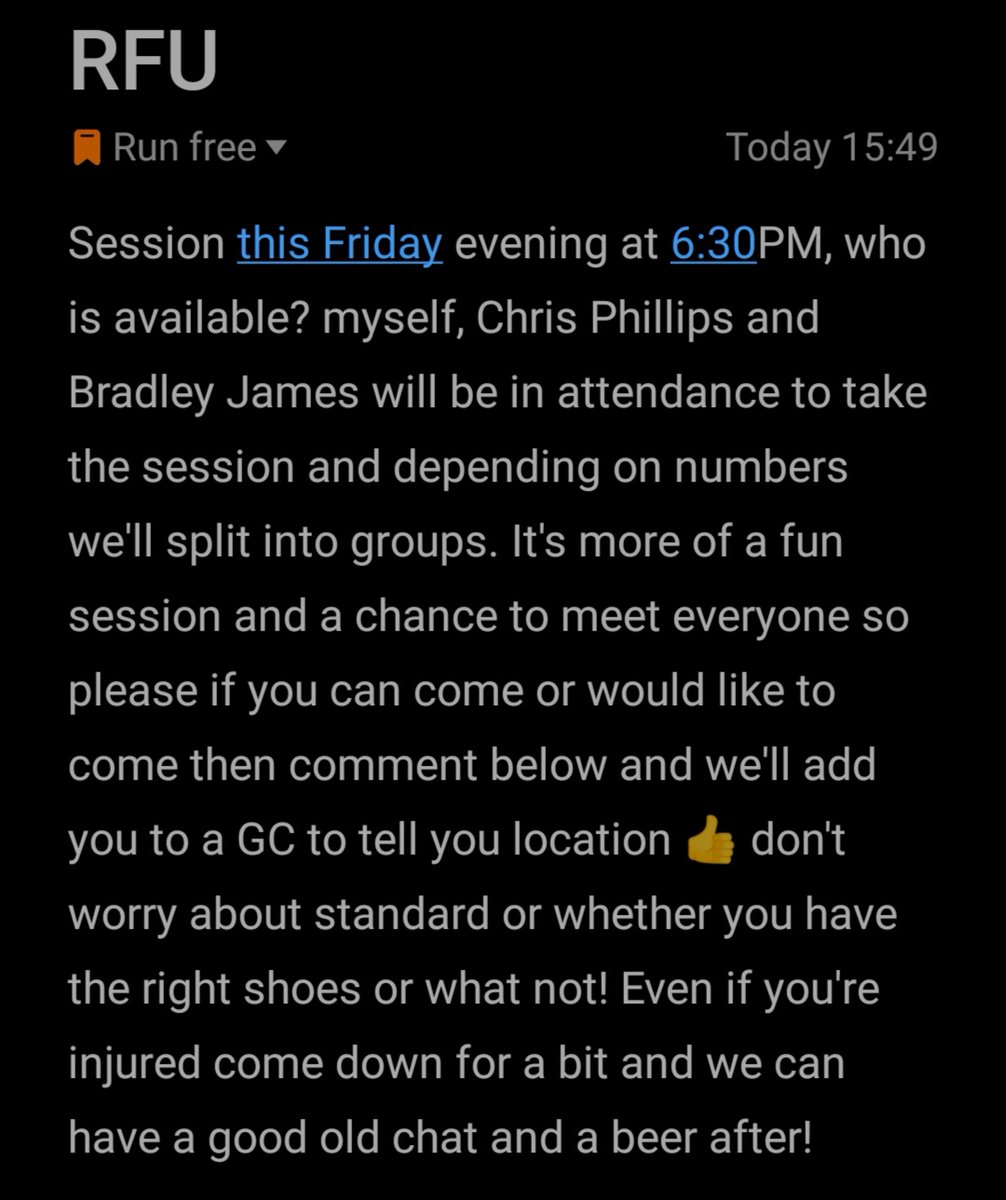 RunFreeOfficial's tweet image. This Friday evening we are having our first Run Free United kick around, where @Edcooper98 @CJPhillips1982 &amp;amp; brand ambassador @Bradley_James15 will be taking a session (splitting unto groups as per gov't guidelines), comment below or DM for more information!
#kickabout #relaxed