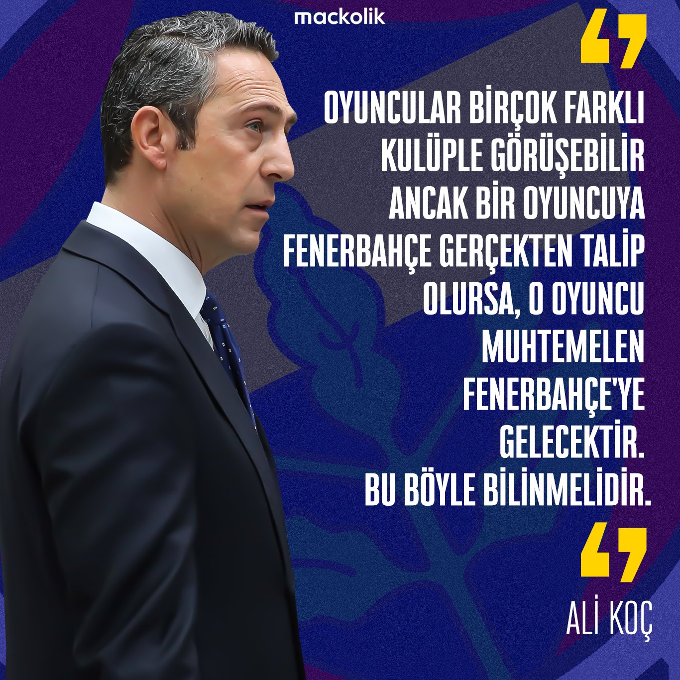 Mackolik En Twitter Fenerbahce Baskani Ali Koc Kulupler Arasi Transfer Yarislarini Anlatti Https T Co Ne709dzjvl Twitter