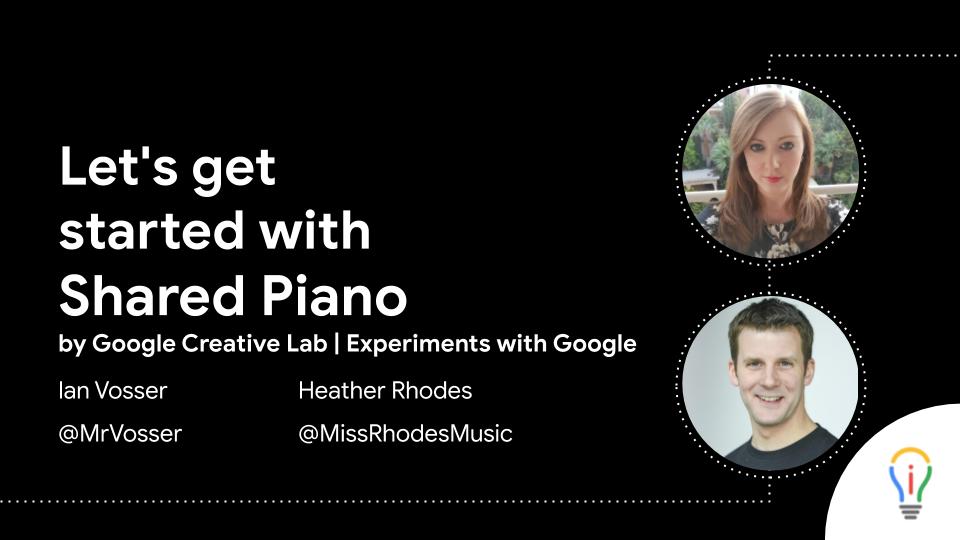MrVosser's tweet image. LIVE NOW!! 
@MissRhodesmusic and I are presenting a let&apos;s get started with Shared Piano session! 
Shared Piano by Google Creative Lab from Experiments with Google allows up to ten people to jam together.
youtube.com/watch?v=of8Ake…
#SharedPiano #GoogleCreativeLab
