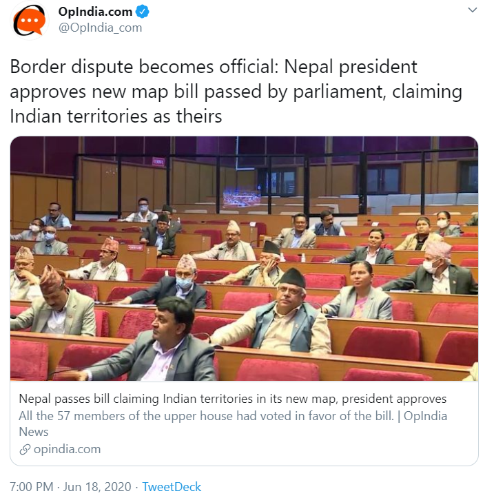 1Folks, sharing some thoughts on the current state of India-Nepal relations.I remember watching this news break some days ago.My first reaction was not anger, but instead, sadness.Deep sadness is indeed what took over me when I saw this finally happen.