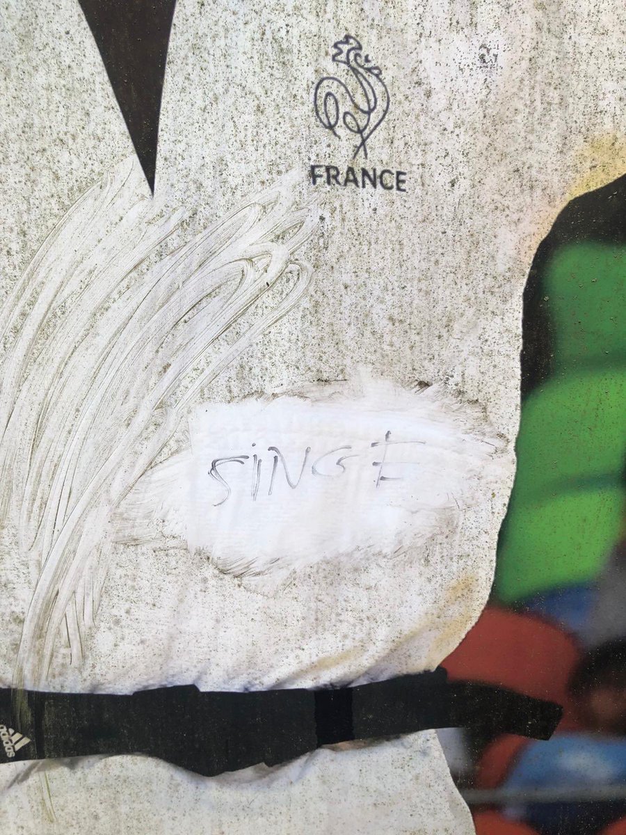 AGuyart's tweet photo. 📣L’équipe de @FranceOlympique et @FRAparalympique dénonce avec force les actes ignobles commis sur les portraits des champions de l’@INSEP_PARIS ! La France multicolore est forte de sa diversité. Nous sommes fiers de nos champions ! #TousUnisContreLaHaine #EspritBleu #Tolérance https://t.co/8E1oYxvFB9