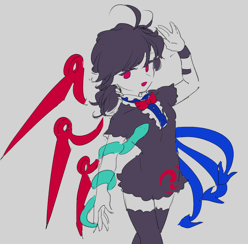 封獣ぬえ 「ぬ 」|茶丸九のイラスト