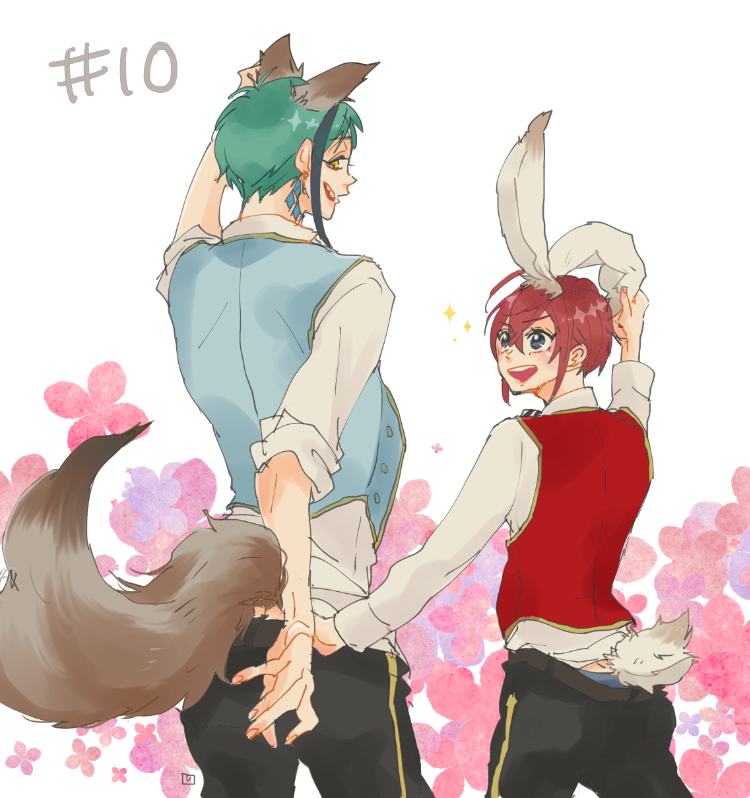 10.獣耳
#30日CPチャレンジ #フロリド #twst_BL 
ご都合魔法… 