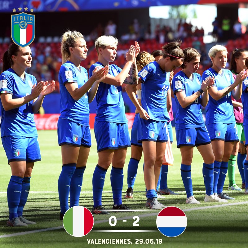 AzzurreFIGC's tweet photo. Le reti di Miedema e van de Gragt🇳🇱 nella ripresa interruppero un anno fa il sogno iridato delle #Azzurre🇮🇹

Restano intatte le emozioni di una cavalcata capace di infiammare un paese intero🔝

#RagazzeMondiali #WWC19 https://t.co/JNi4mnFQhS