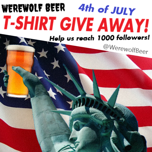 WerewolfBeer's tweet photo. Ready to rock a Werewof Beer t-shirt? Follow us on Instagram and tag a friend to help us reach 1000 followers & win! πΊπΊπΈ https://t.co/aFsiH8ccFB #4thofJuly #contest #giveaways #CraftBeer #brewery #beer #beers #beerstagram #london #usainuk https://t.co/QtmMo6j9Og