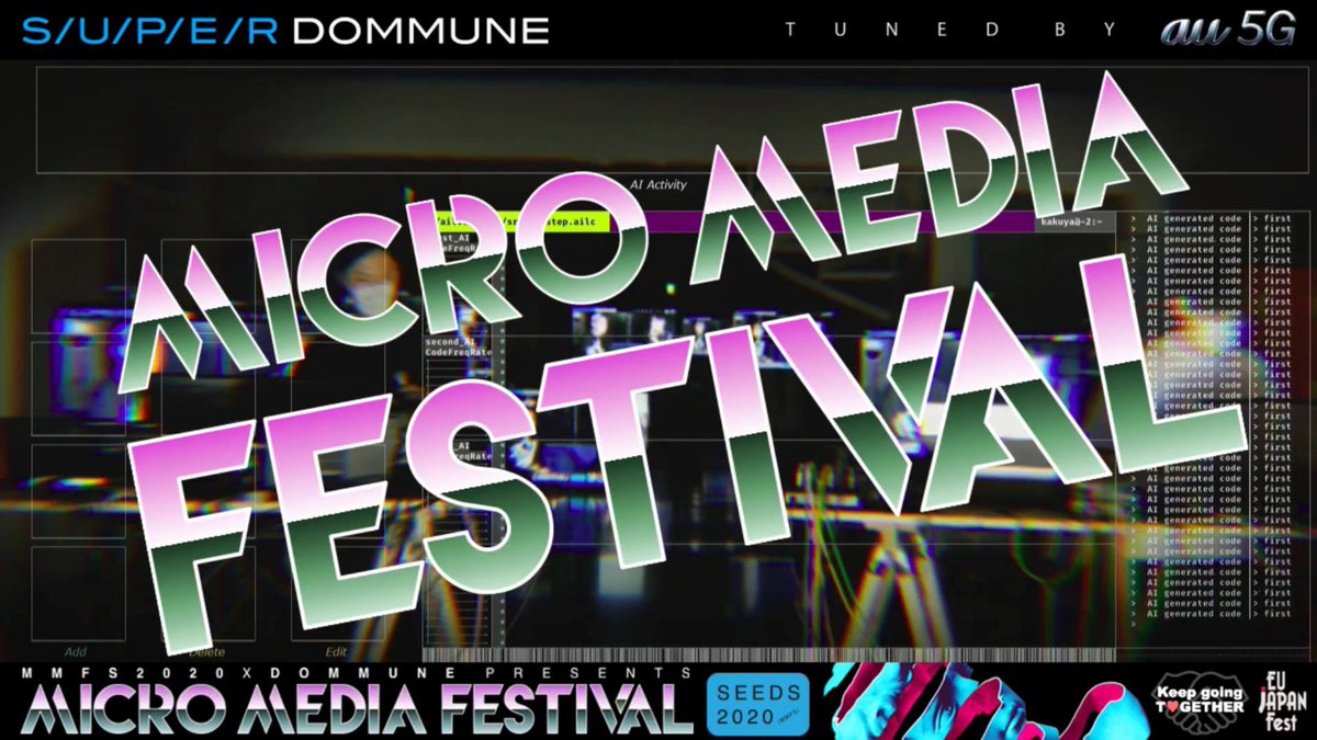 kakuya_sris's tweet photo. 改めまして、みなさま
6/26のMMFS2020 x DOMMUNE 「ミクロ・メディア・フェスティバル Seeds(MMFS)2020」、ありがとうございました📺⚡️!
このようなコロナ禍における歴史的配信の1つとして語るべきストリーミングに出演させて頂けたことを嬉しく思います!!
#MMFS2020 #DOMMUNE https://t.co/EZPvN1DCyT