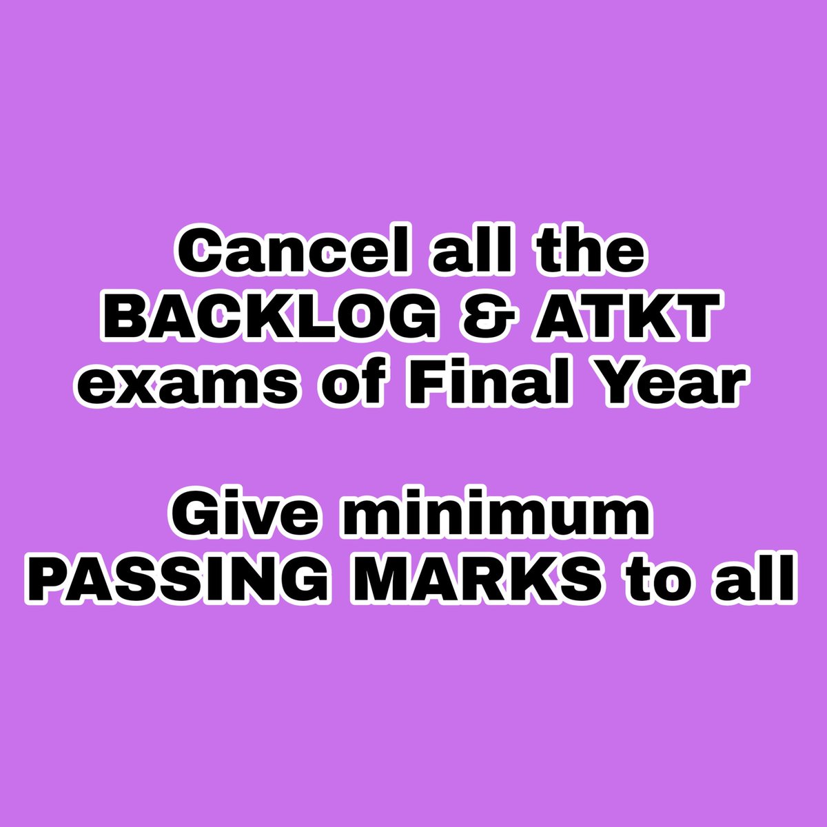 AtktExams's tweet photo. @CMOMaharashtra @OfficeofUT #PromoteBacklogStudents https://t.co/Bed1cxXitd