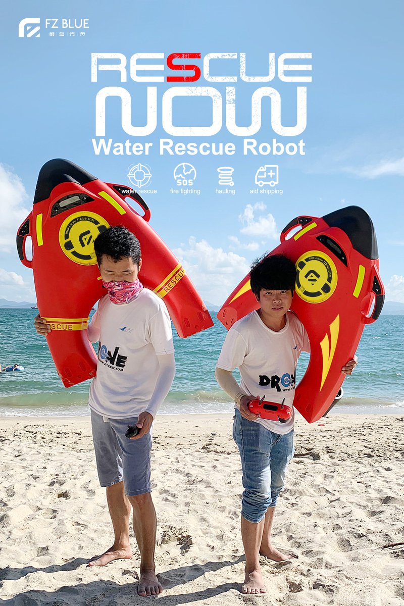 Meet R0 (left) and R1 (right). They have different speeds and different remote controllers but focus on the same goal that is save people from danger of getting drowned. R0 is like the simple version of R1, depending on your needs. More: en.fzblue.com