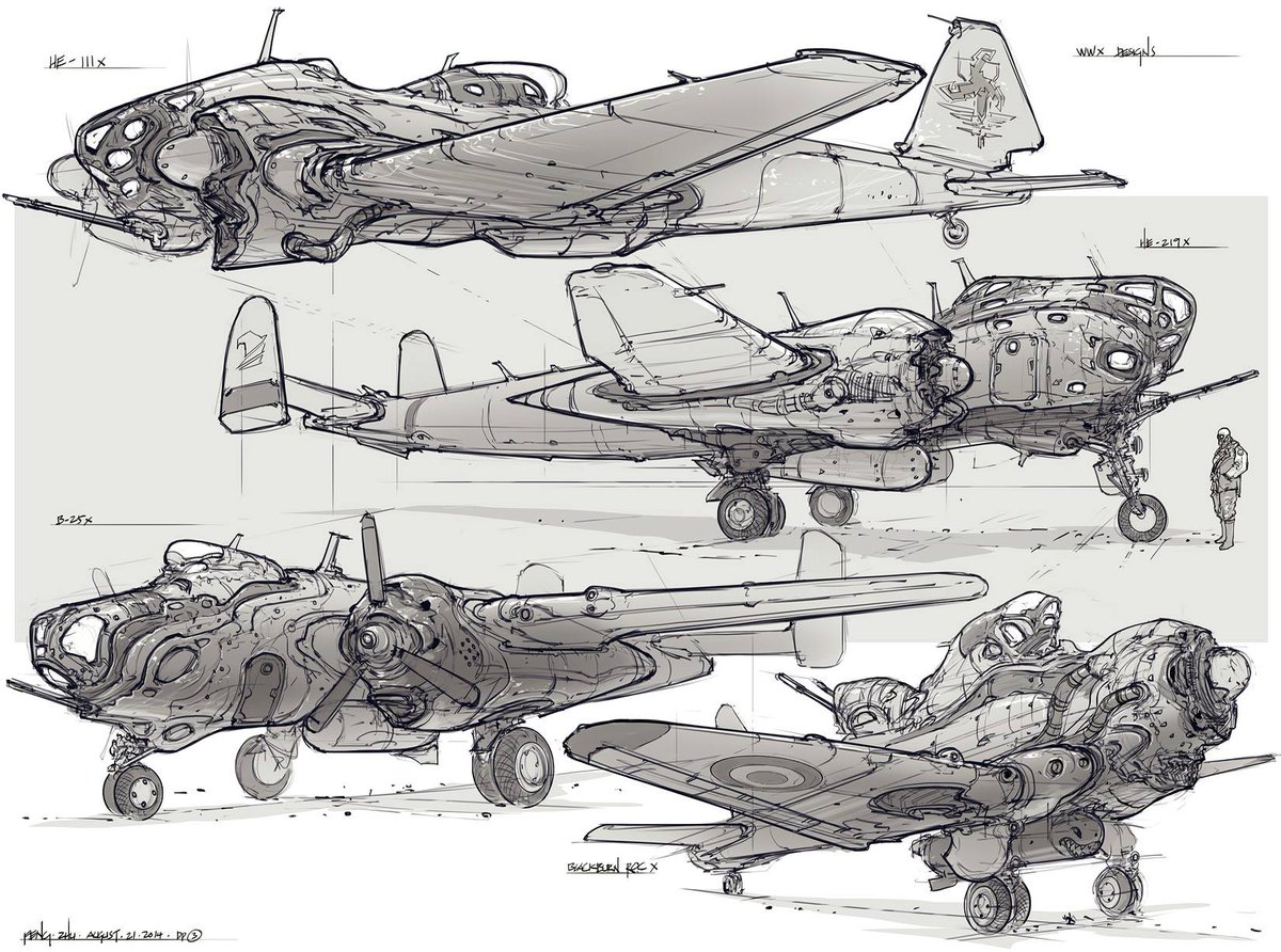 FengZhuDesign's tweet photo. Some older images from my "bubble plane" series. #sketch #FZDSchool https://t.co/9k12wdY5Yi
