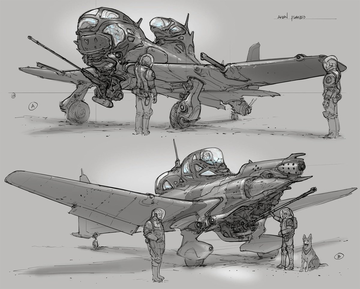 FengZhuDesign's tweet photo. Some older images from my "bubble plane" series. #sketch #FZDSchool https://t.co/9k12wdY5Yi