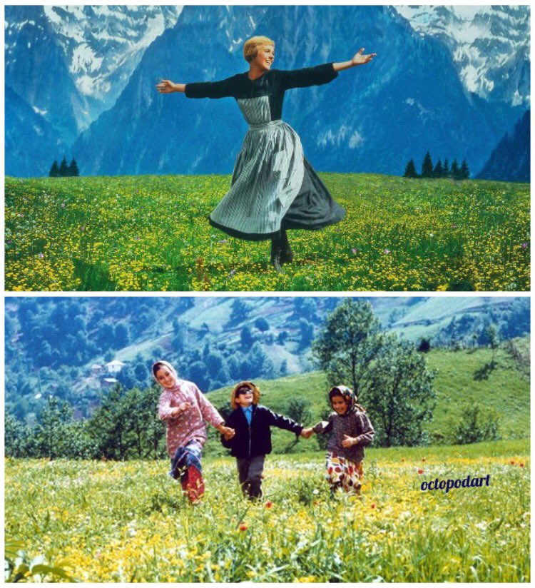 OctopodArt's tweet photo. Avusturya ve İran sınırlarını birleştiren iki kare..The Sound of Music (Neşeli Günler) ve The Color of Paradise (Cennetin Rengi) 🌈
#soundofmusic #thecolorofparadise #sinema https://t.co/ZnryJbJRVV