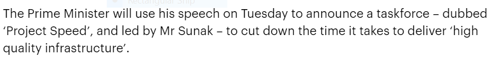 What to make of "Project Speed", which the government is briefing this weekend? And what of the economic stimulus  @BorisJohnson &  @RishiSunak are set to announce? http://dailym.ai/2Zcmp1I&nbsp; 1/