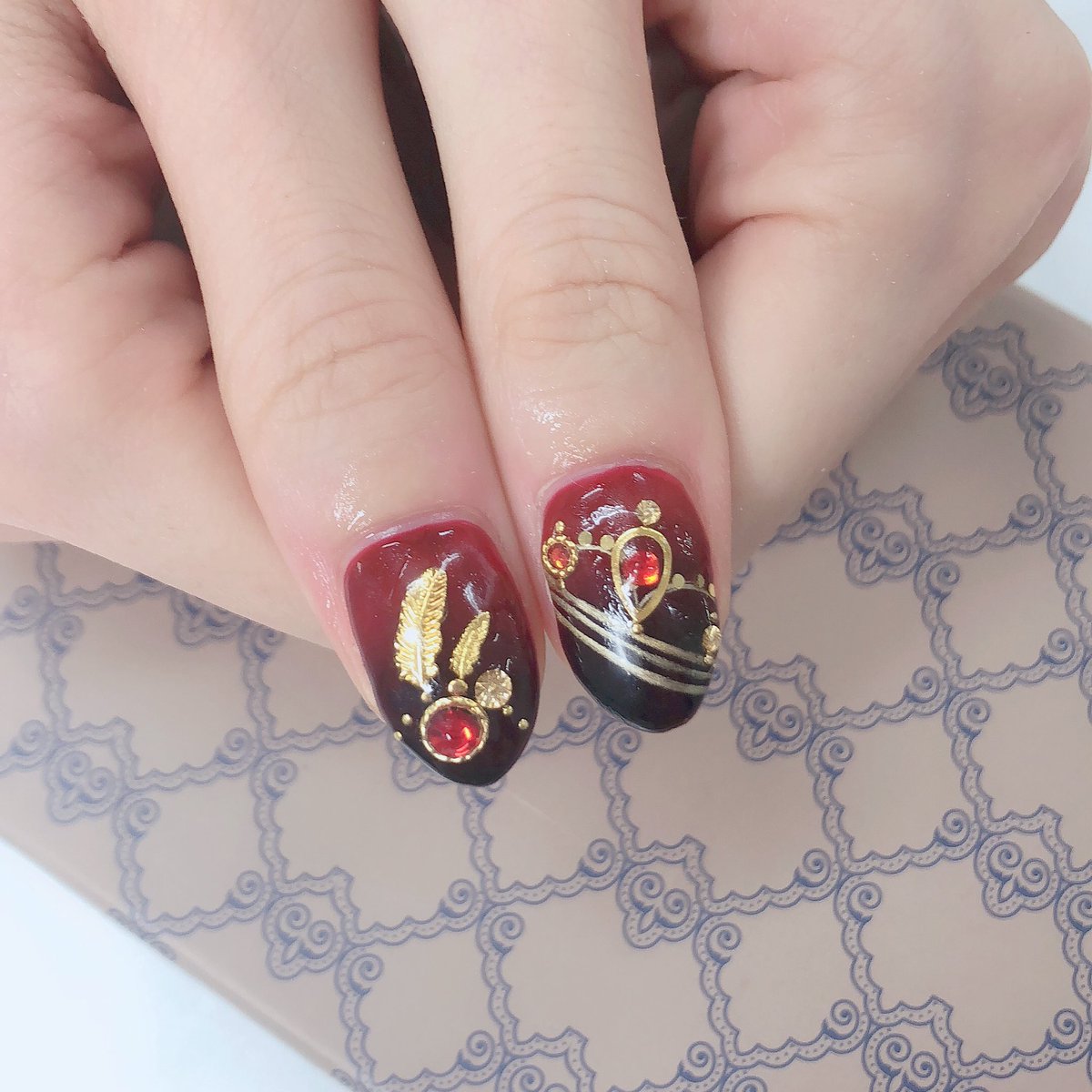 ネイルチップ 3Dネイル ツイステ スカラビア カリム｜ネイル 