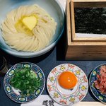 コシがあってモチモチ!？「究極の釜玉うどん」が食べられる店!