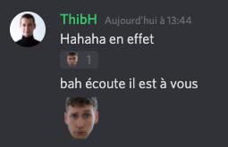 ThibaultHoudon's tweet image. 👉 Sur le serveur Discord de #Docstring, vous pouvez maintenant utiliser des emojis à mon effigie.
Rien que pour ça vous devriez nous rejoindre 🚀
Et sinon vous y trouverez aussi une super communauté autour du langage #Python. Mais ça reste secondaire.