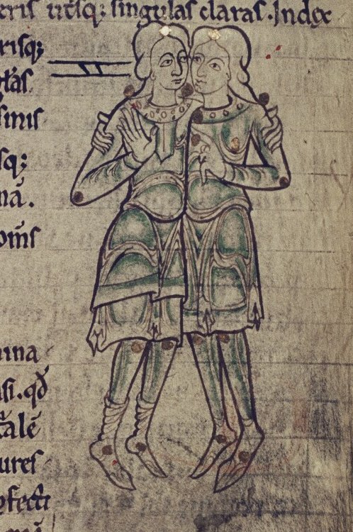 "Hold me, bro."(Bodleian Library, MS. Digby 83, f. 054r)