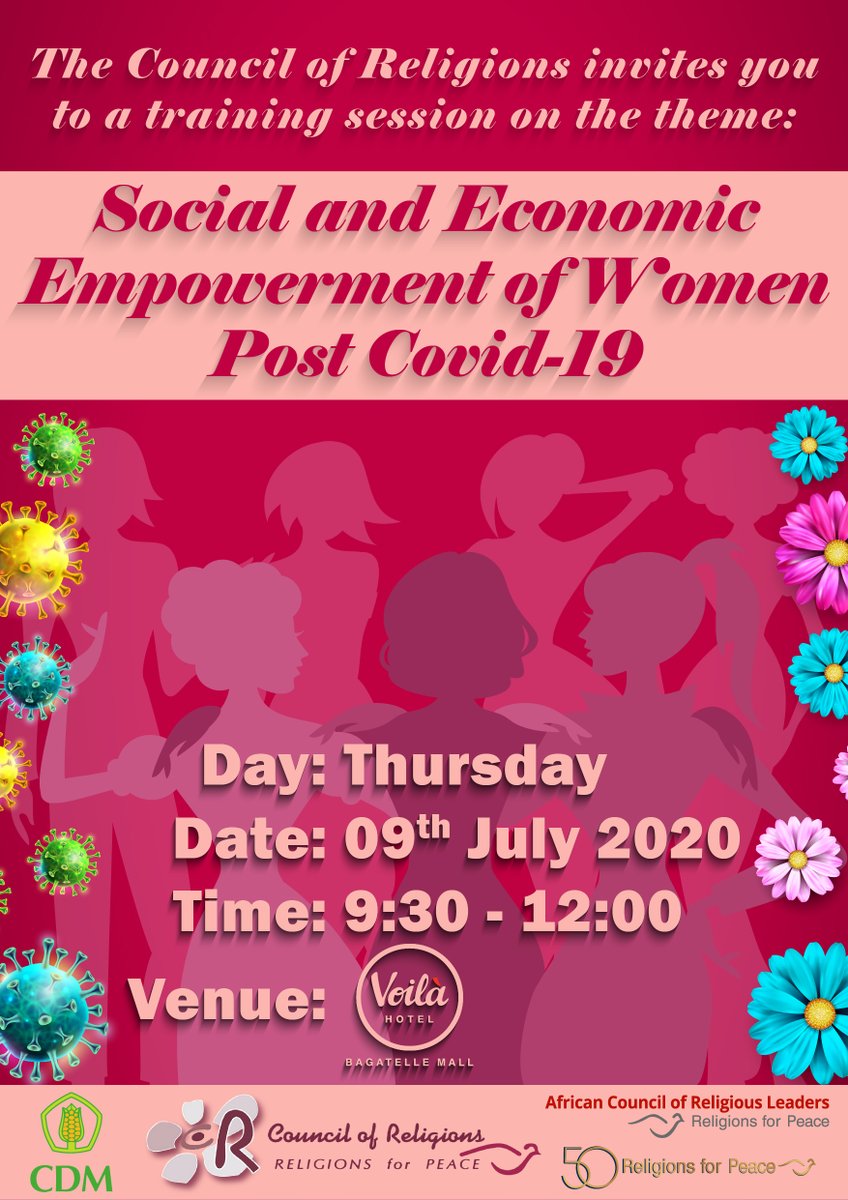 In the context of the RfP Multi-Religious Humanitarian Support Response to COVID-19, Council of Religions is conducting a training session for women on the theme:
"Social and Economic Empowerment of Women post COVID-19." Limited seats available.