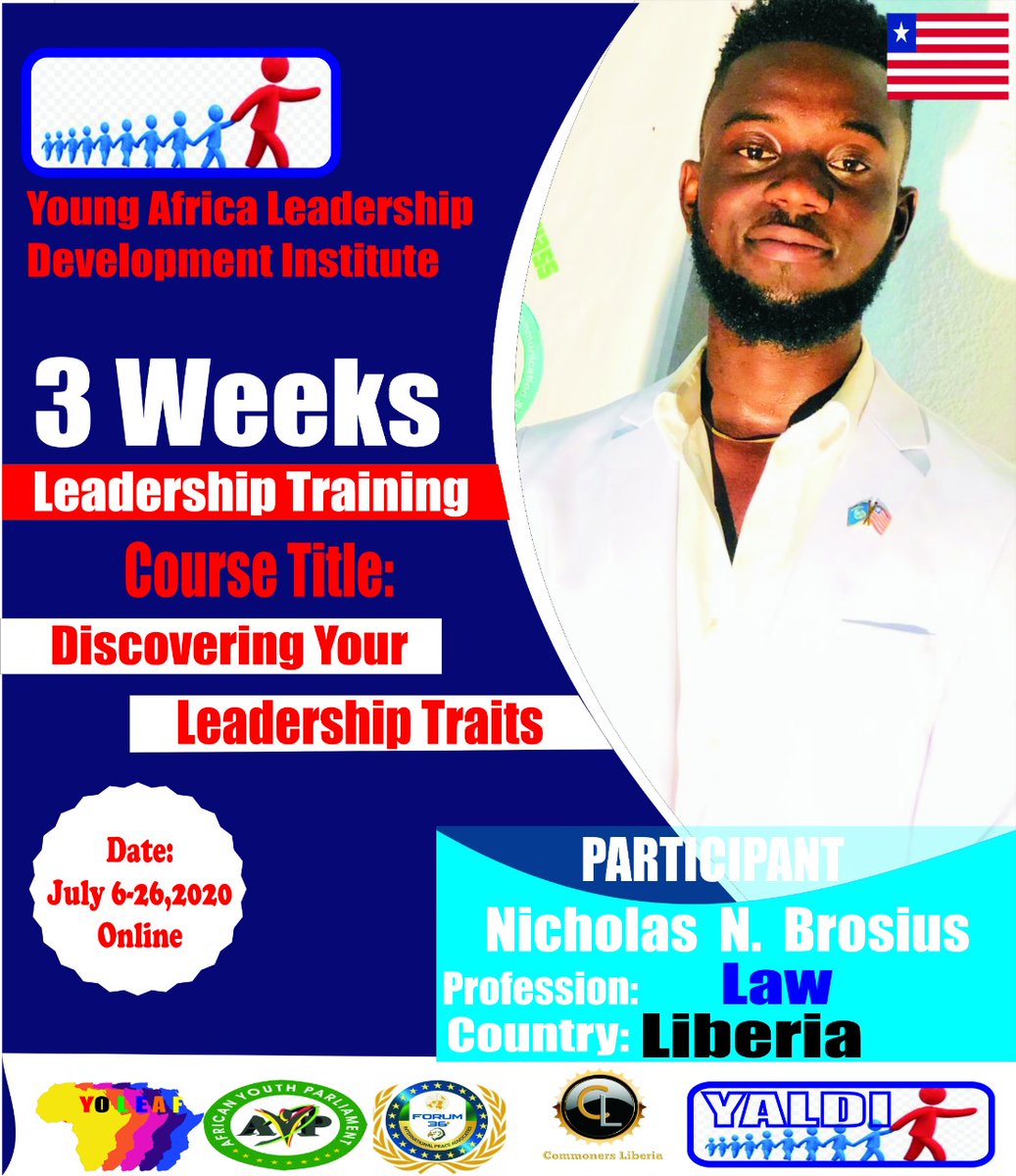 YoungYoleaf's tweet photo. At the YOLEAF-Network, this is our goal🤝🏻🤝🏻

Over 300 young African leaders take on 3 Weeks of intensive online training conducted by Young African leadership Development Institute (YALDI) starting July 2, 2020.

Congratulations young Leaders.
#YALDI_Cohort_1
#YOLEAF2020 https://t.co/92bR290XBz