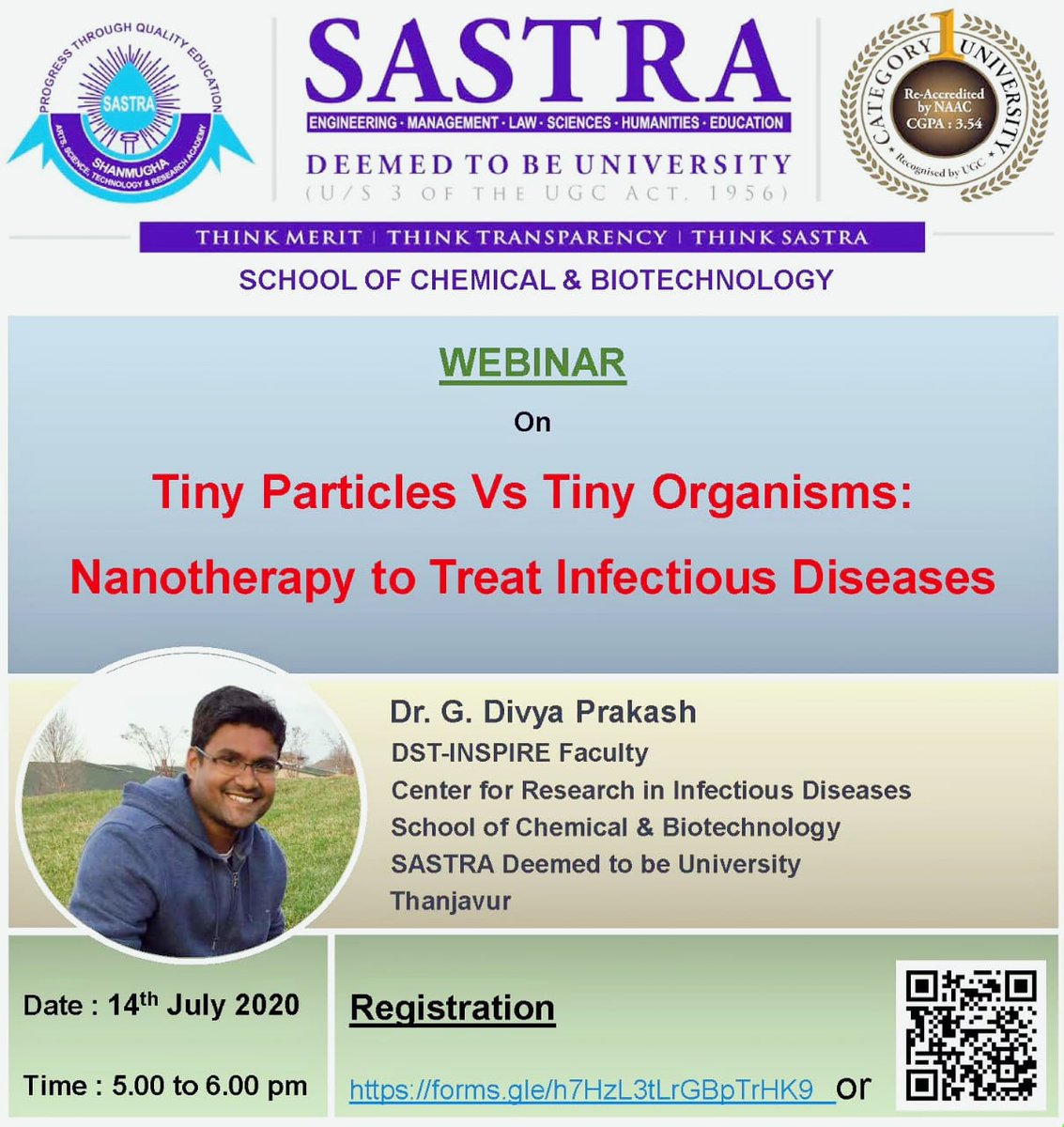 Chemical & Biotechnology, SASTRA (@biotechsastra1) on Twitter photo 