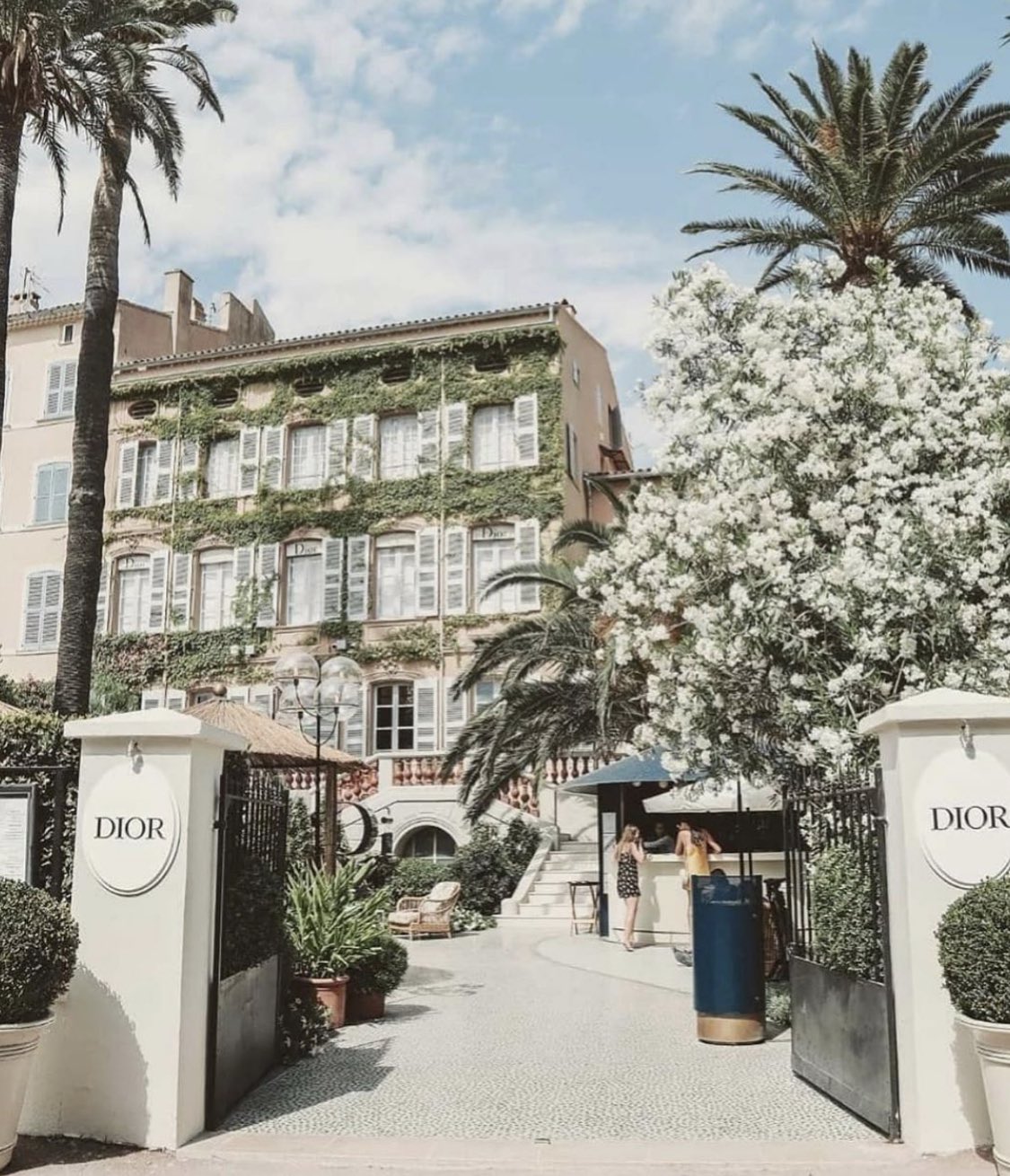 The Dior restaurant in St Tropez