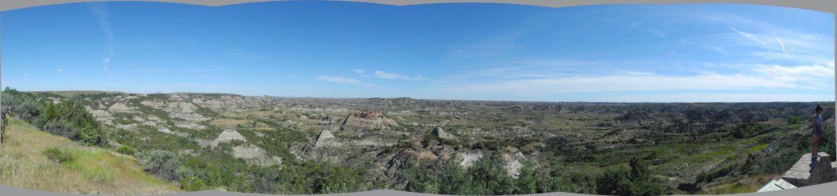 28/6/17 - After another encounter with a giant bovine (Salem Sue, the Largest Holstein in the World), we crossed North Dakota to Theodore Roosevelt National Park, in the badlands. It's home to some spectacular views, and oodles of prairie dogs.