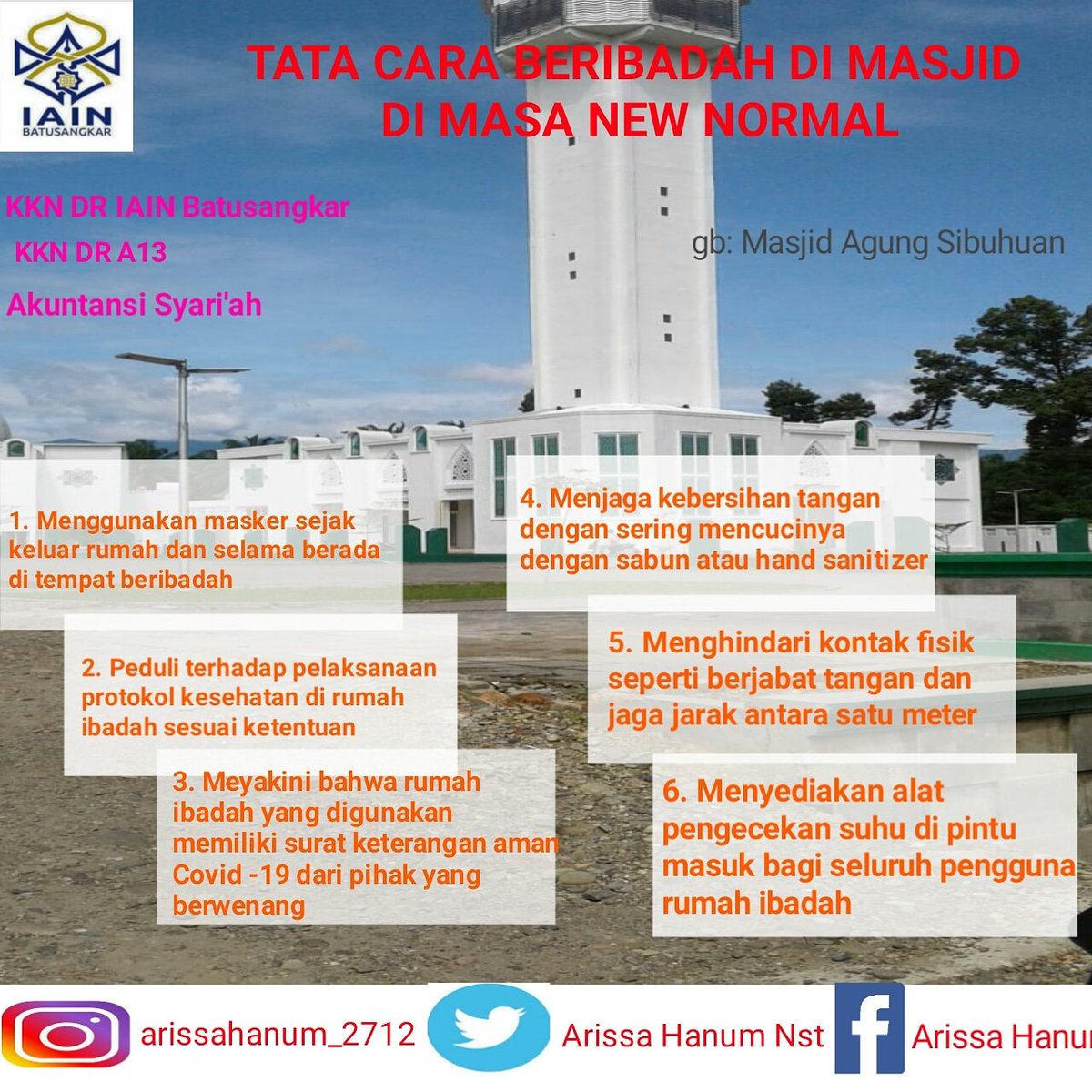 HanumArissa's tweet photo. Mohon like komen dan share ya teman2. Terimakasih🙏🙏
#kkniainbatusangkar2020 
#kknkelA13 https://t.co/bV2kNk44kO
