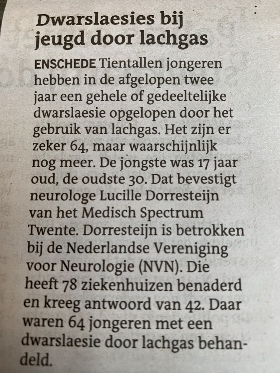 Een klein berichtje in de LC maar dit zou met dikke, grote letters moeten worden vermeld